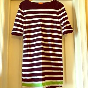 Navy striped nautical dress